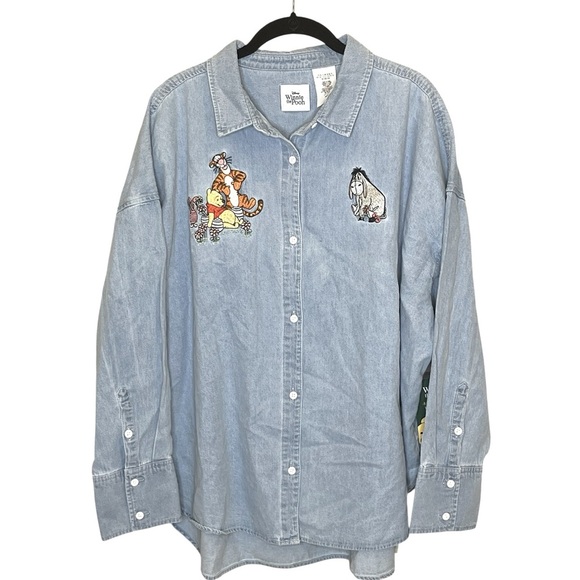 Disney Tops - DISNEY Winnie the Pooh and Friends Burton Down Shirt